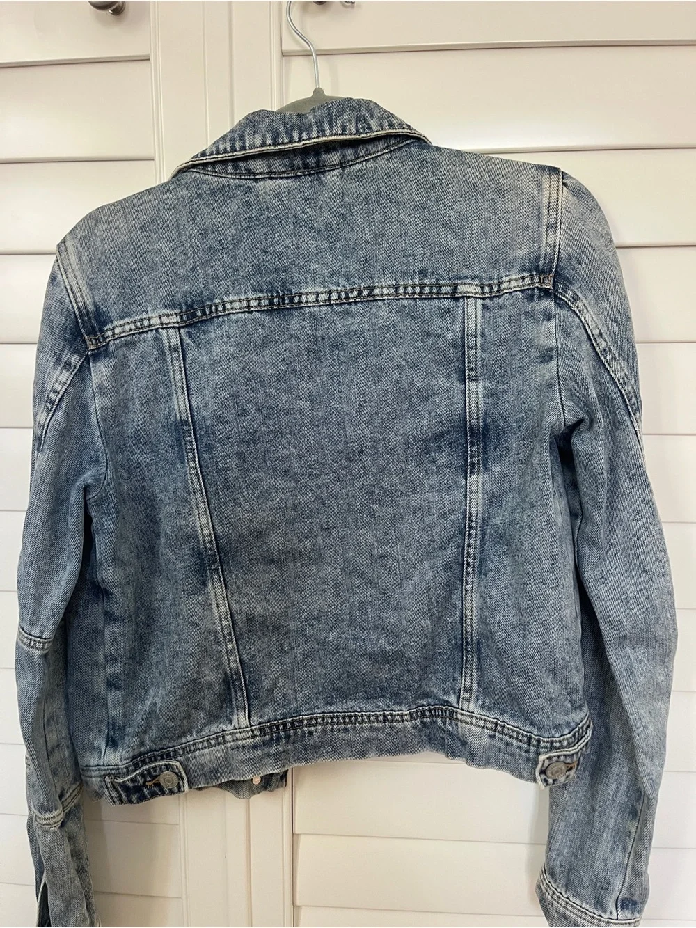 Free People Light Wash Denim Jacket